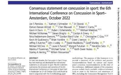 Sports Related Concussion: 3 Updates Worth Noting from the Latest Consensus Guidelines